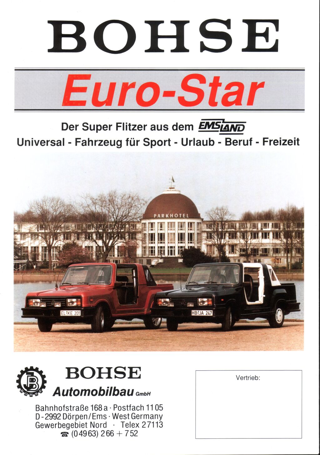 Bohse Euro Star Prospekt Seite 1