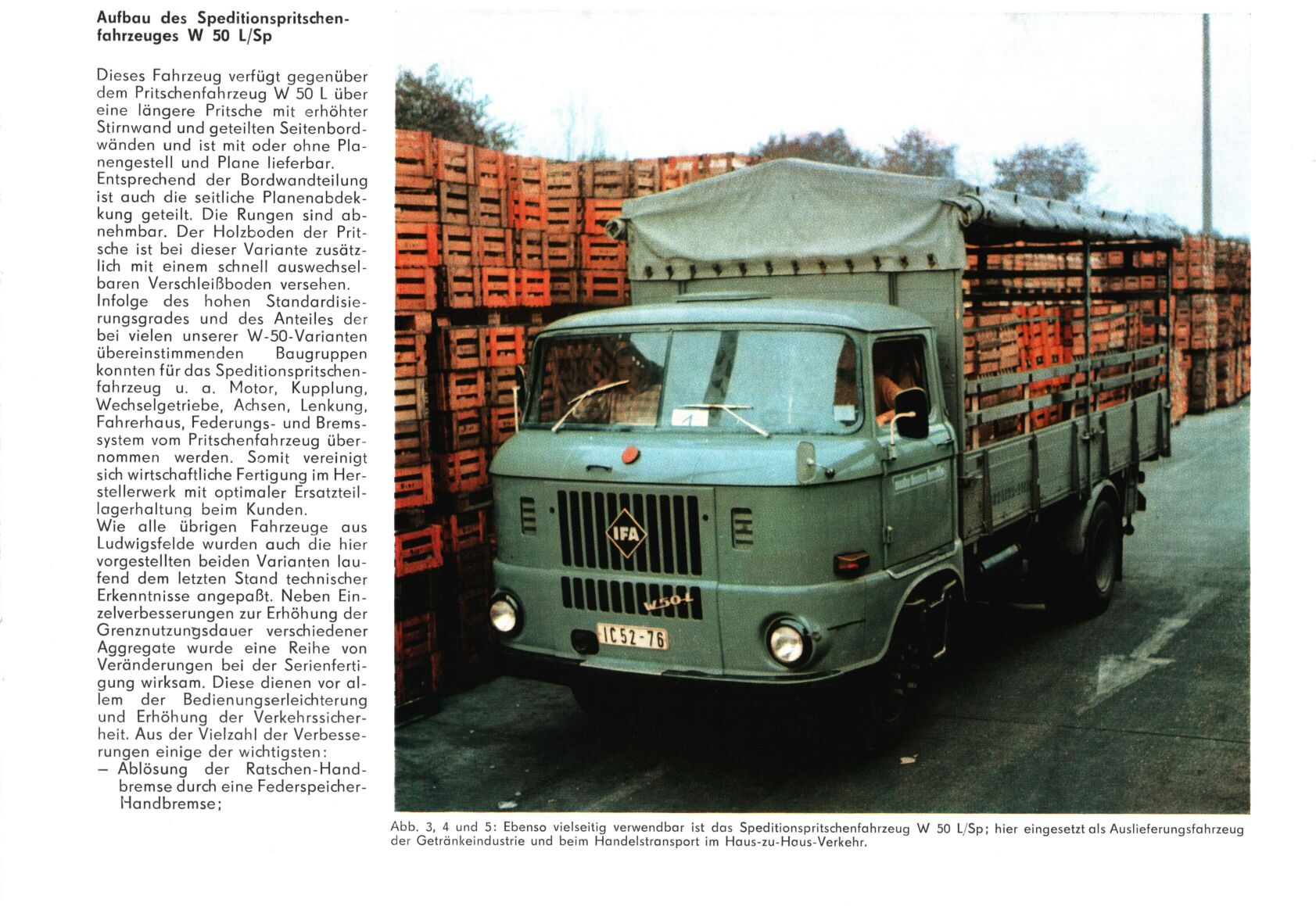 Prospekt Broschüre DDR LKW IFA W 50 L/FPS Fahrschulfahrzeug Ausgabe 1973