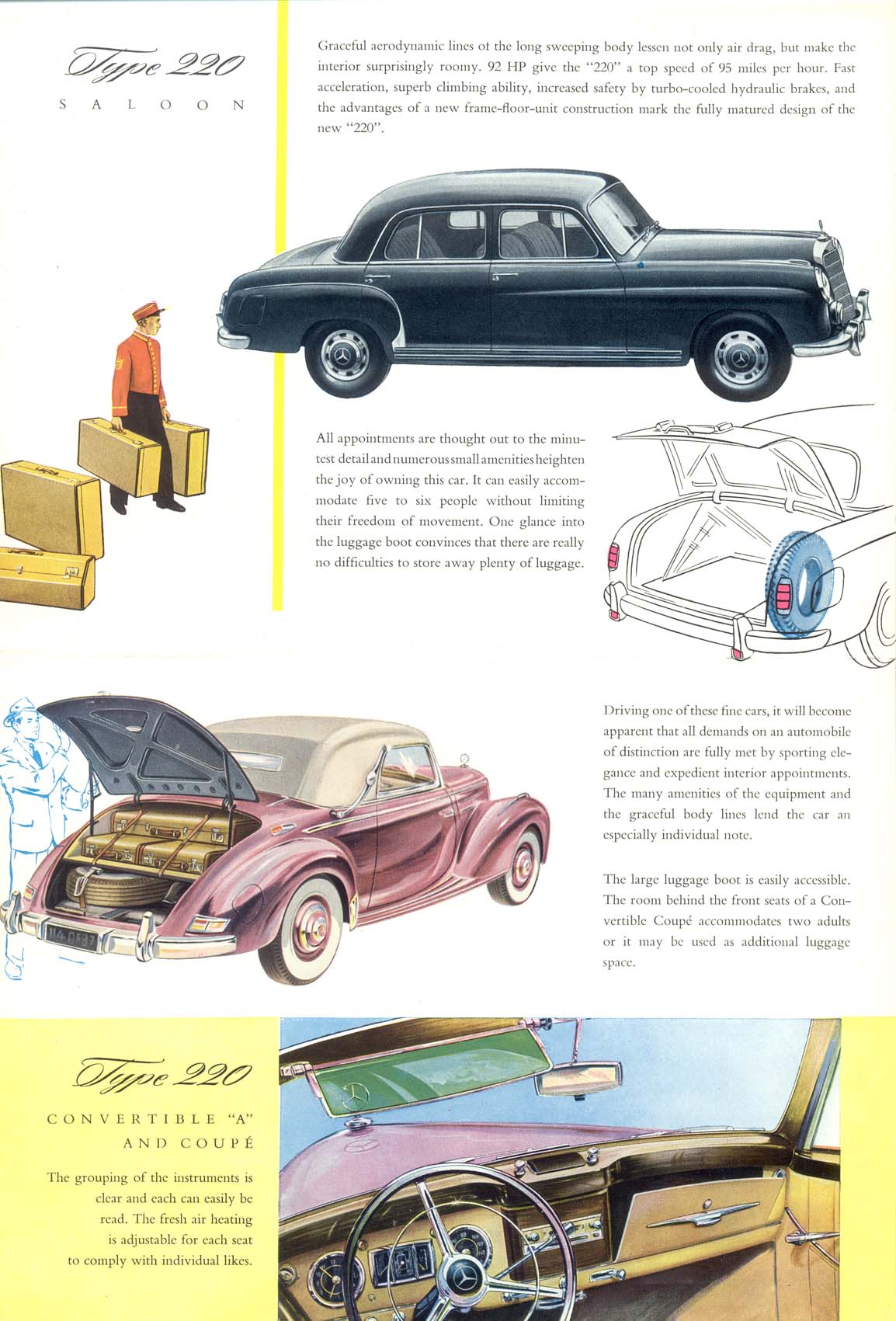 1954 Mercedes brochure