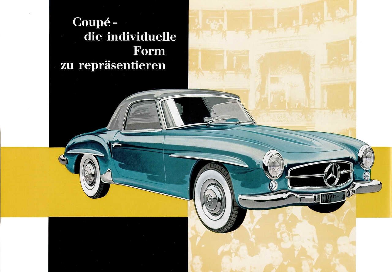 1956 Mercedes 190 SL brochure