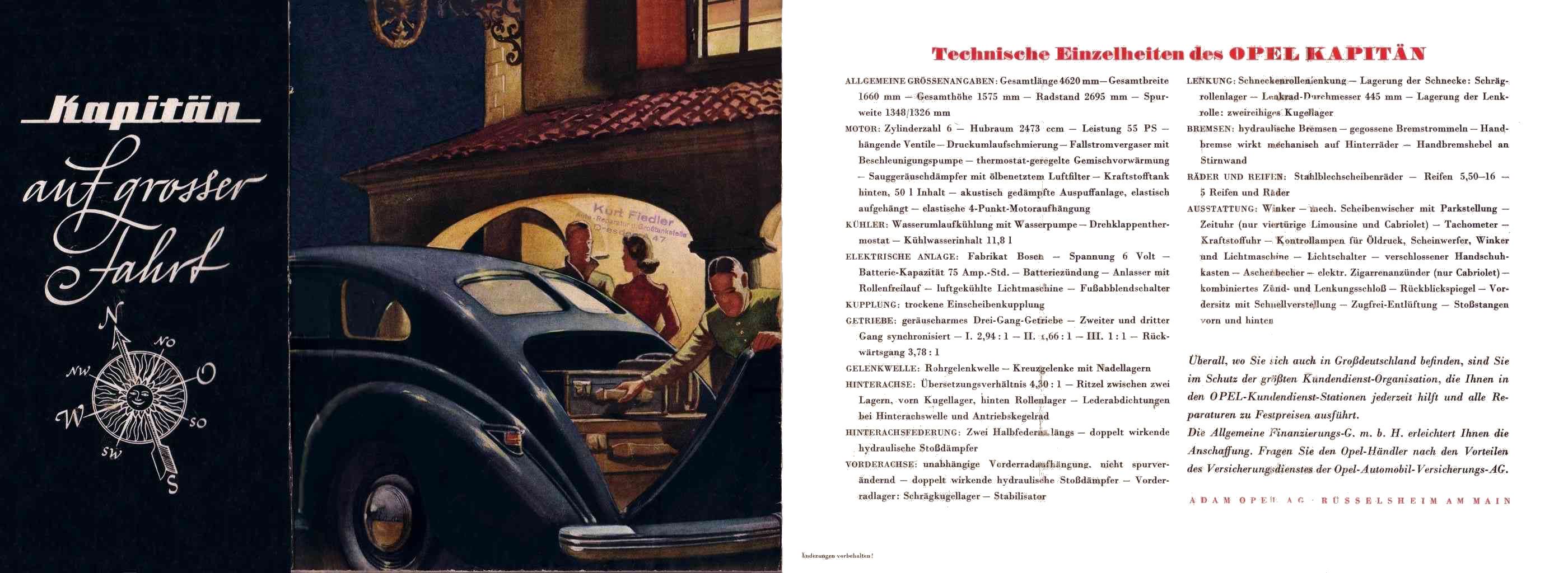 1939 Opel brochure