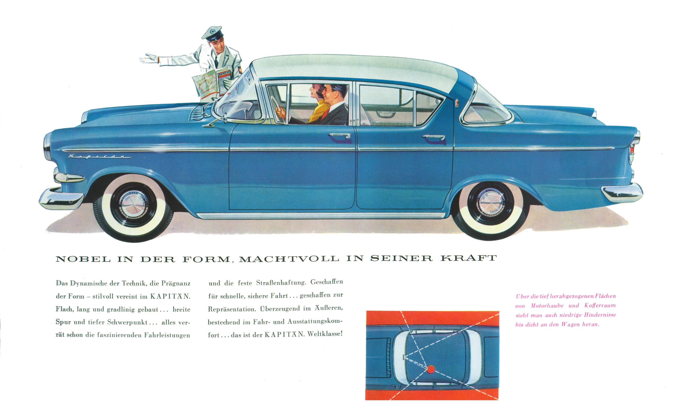 1958 Opel Kapitan brochure