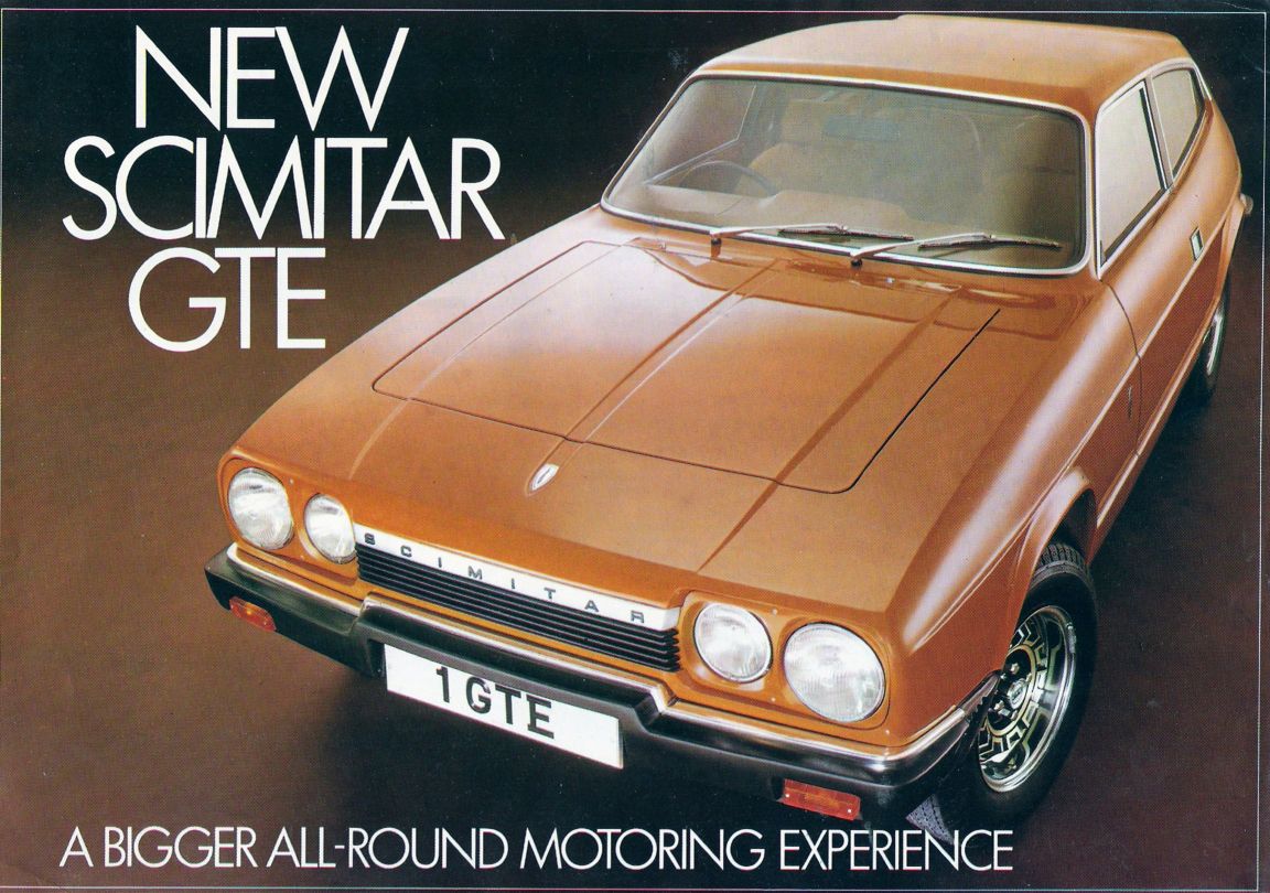 Reliant 1969-70 UK Market Foldout Sales Brochure Regal Rebel Scimitar GT GTE TW9