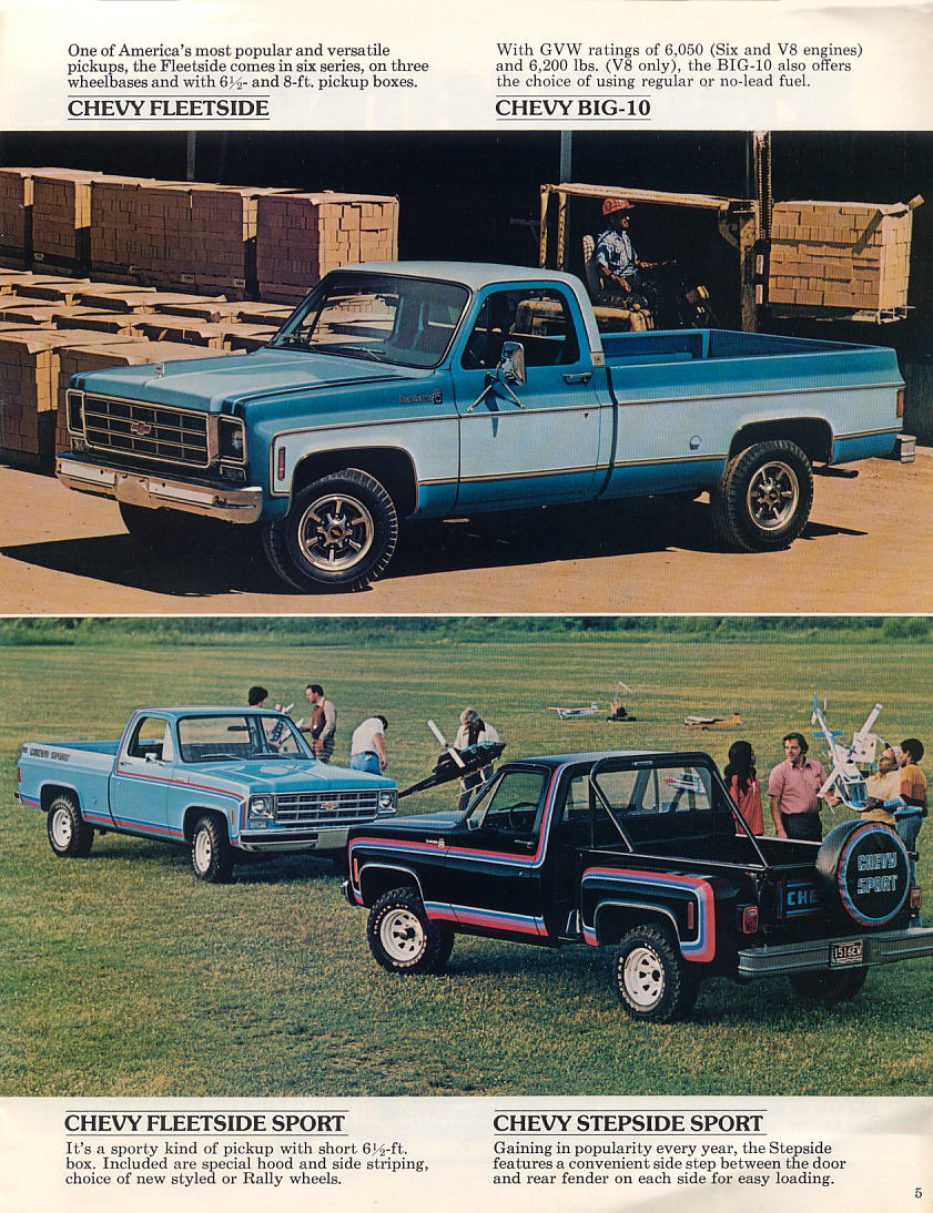1977 Chevrolet Pickups brochure