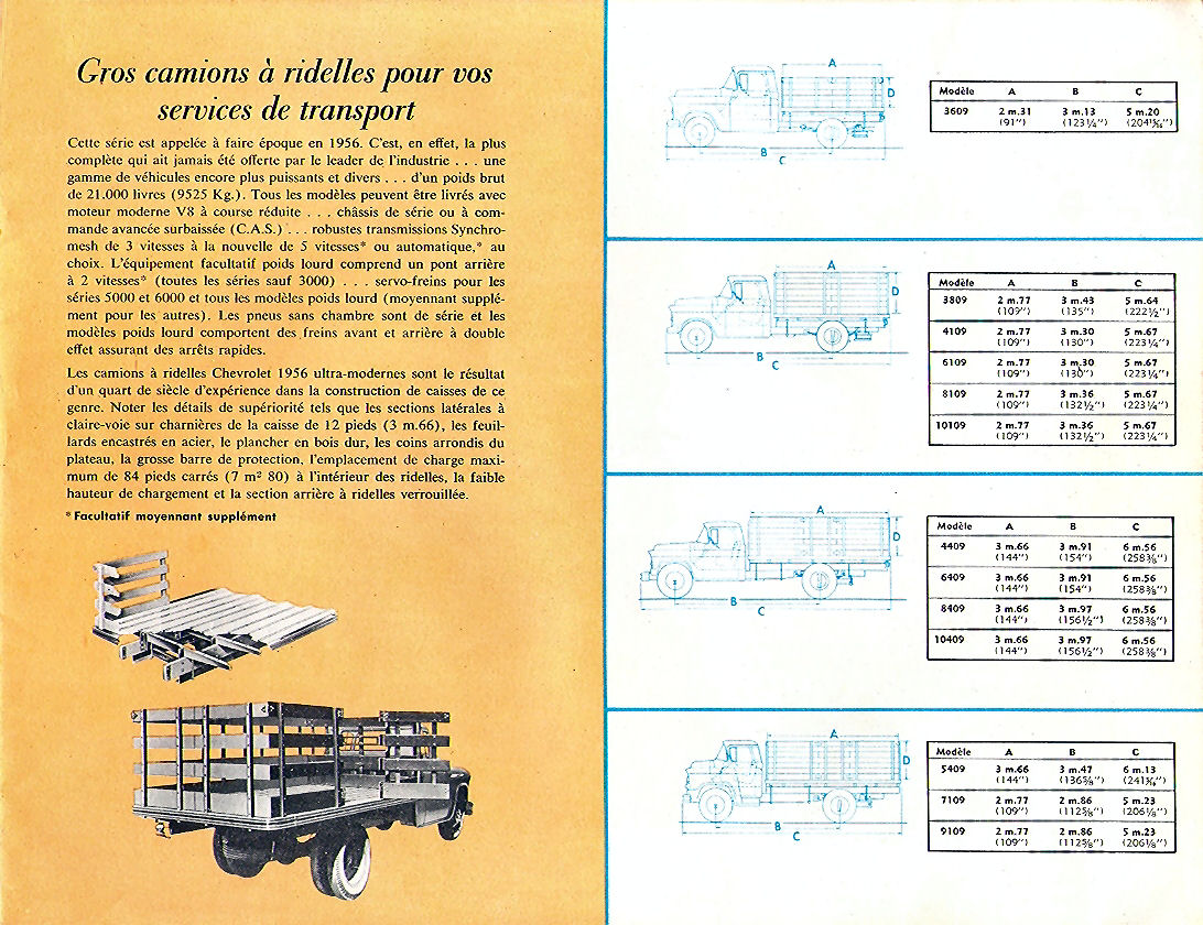 1956 Chevrolet Trucks brochure