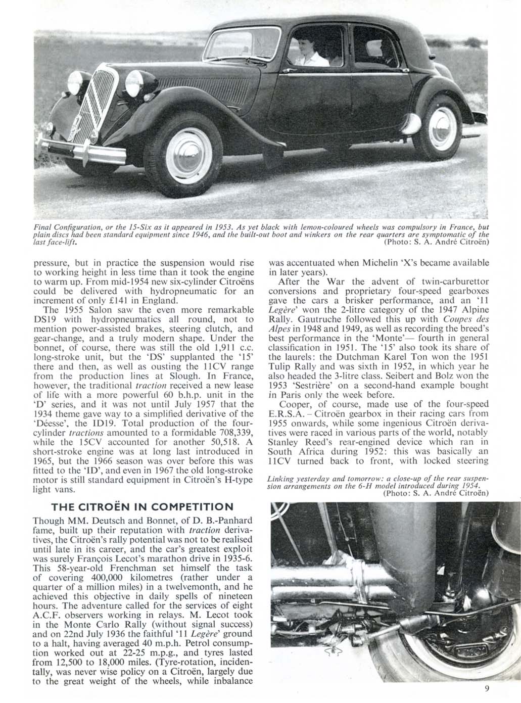 1934-55 Citroen Traction Avant brochure