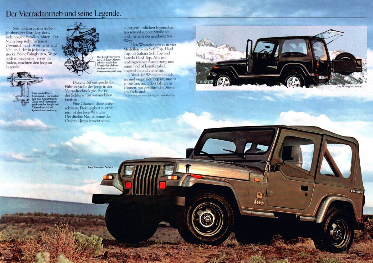 1989 Jeep Wrangler brochure